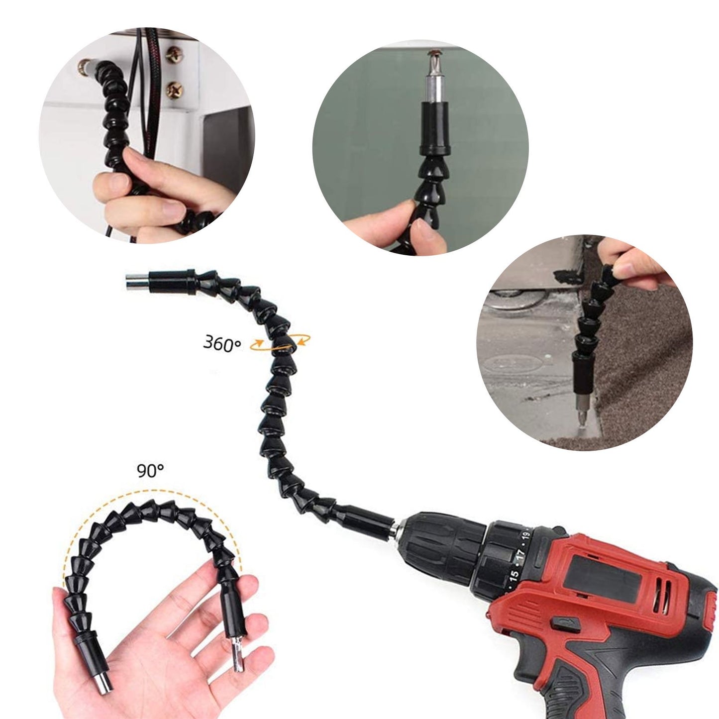 Universal Socket Grip Ratchet Wrench Power Drill Adapter