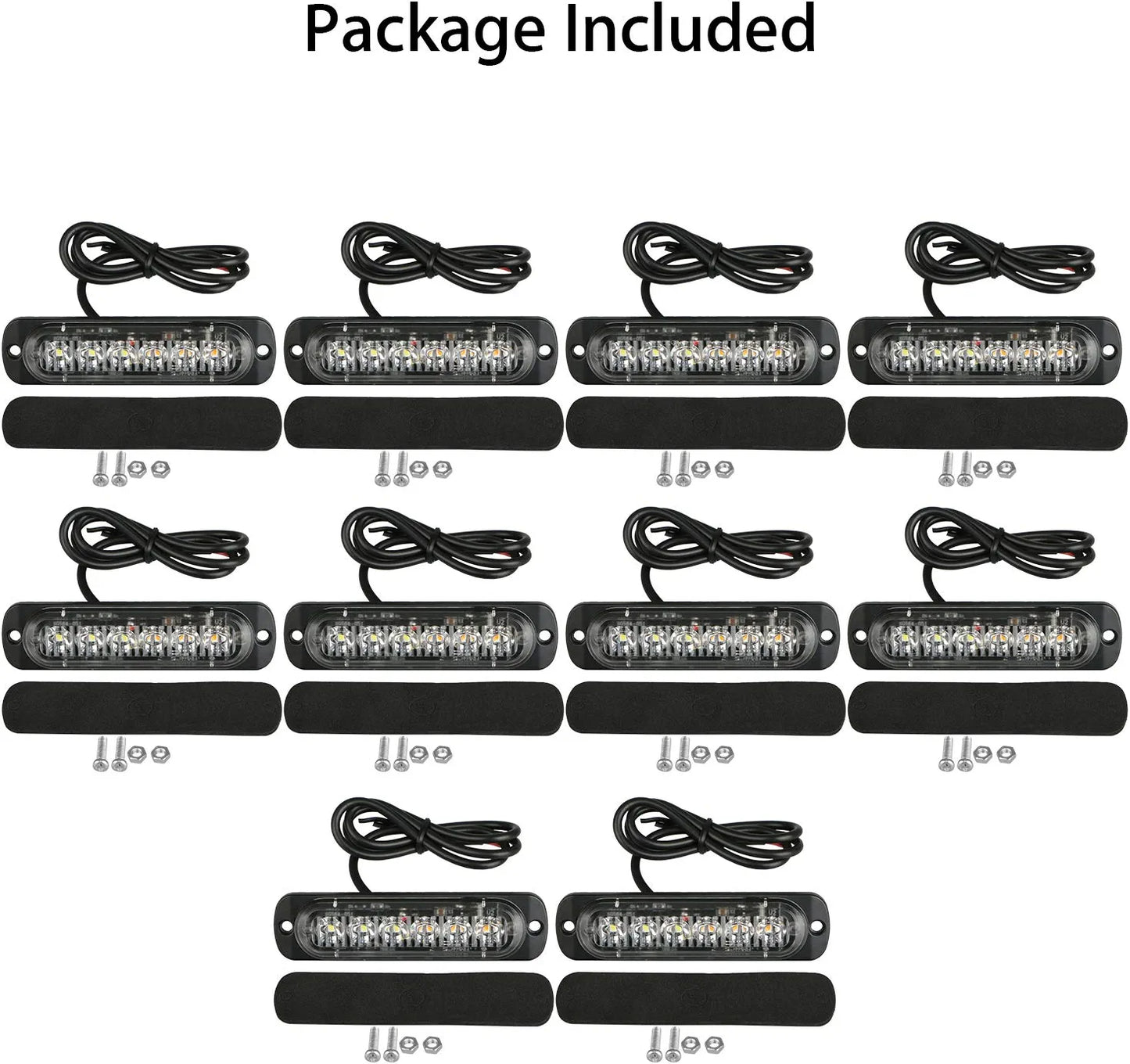 EEEKit 10 Pack LED Emergency Strobe Lights