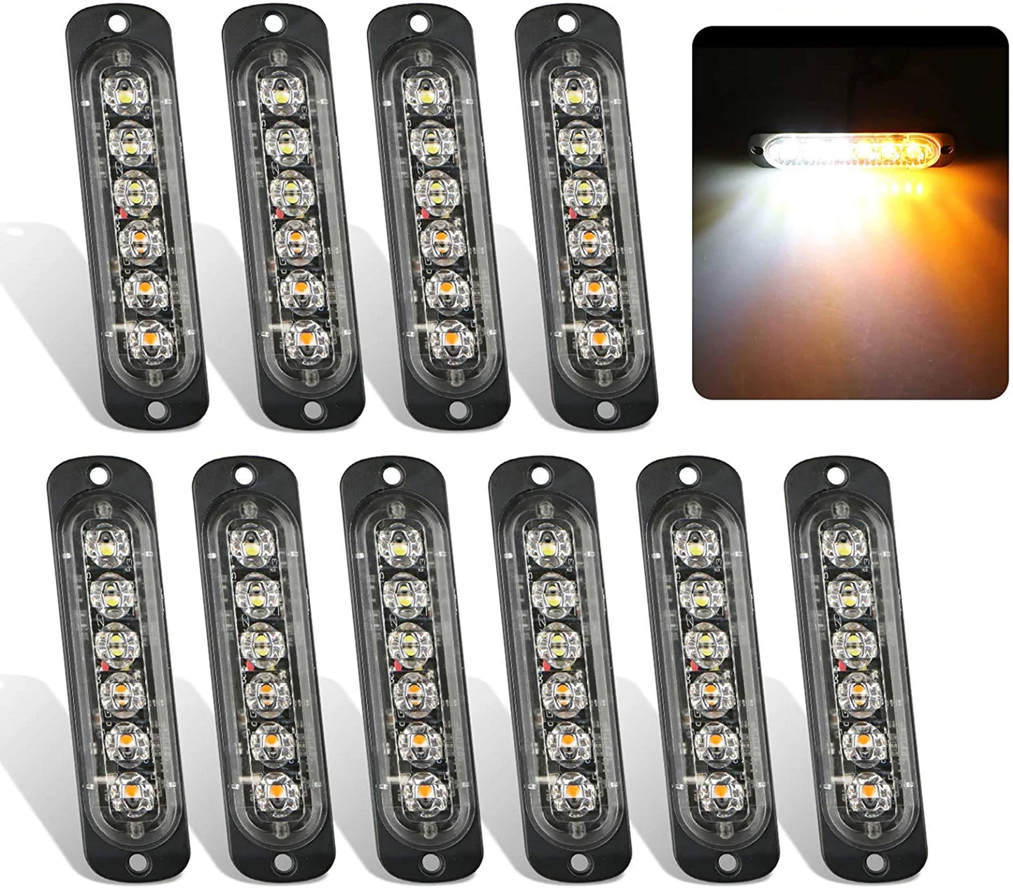 EEEKit 10 Pack LED Emergency Strobe Lights