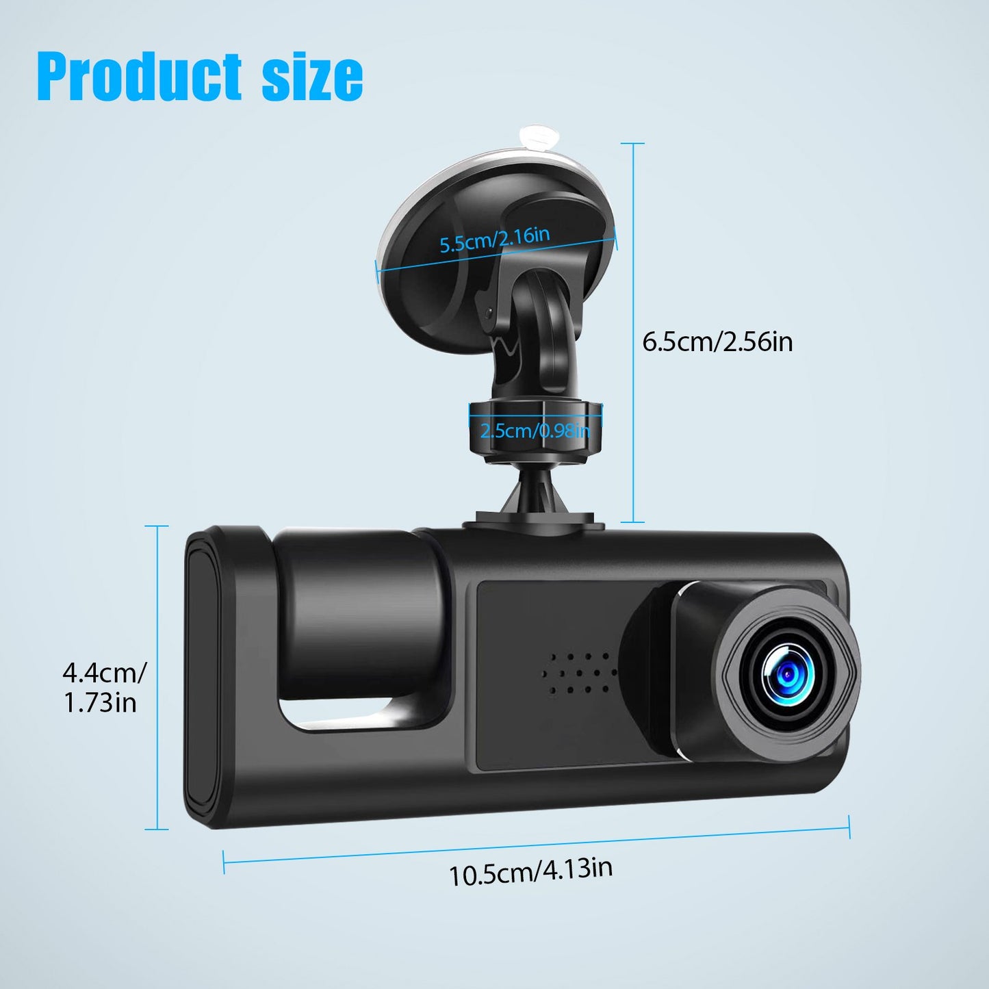3 Camera 1080P Car DVR Dash Cam