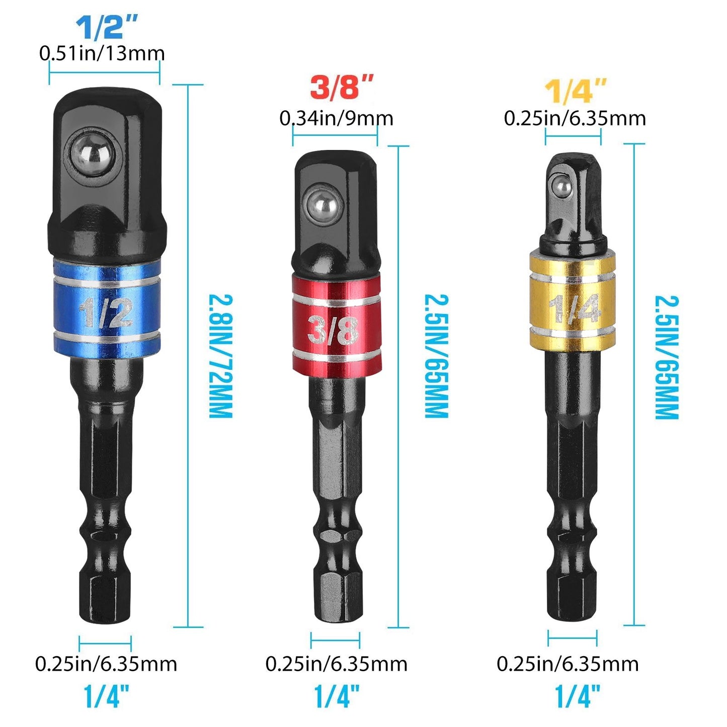 Universal Socket Grip Ratchet Wrench Power Drill Adapter