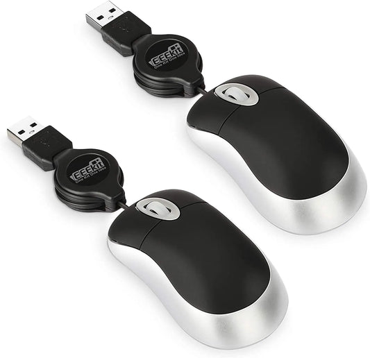 EEEkit Mini USB Mouse Black 2pcs