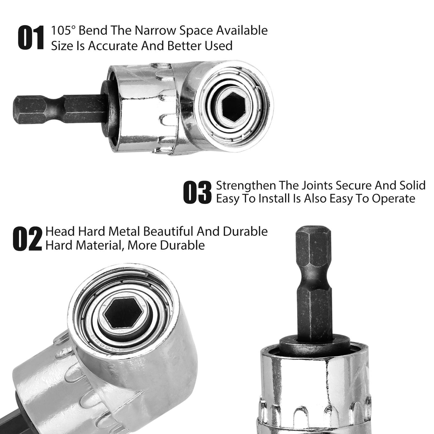 Universal Socket Grip Ratchet Wrench Power Drill Adapter
